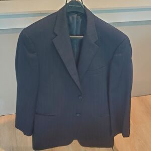 Andrew Fezza R42 Blue Stripped Sport Coat Blazer Jacket